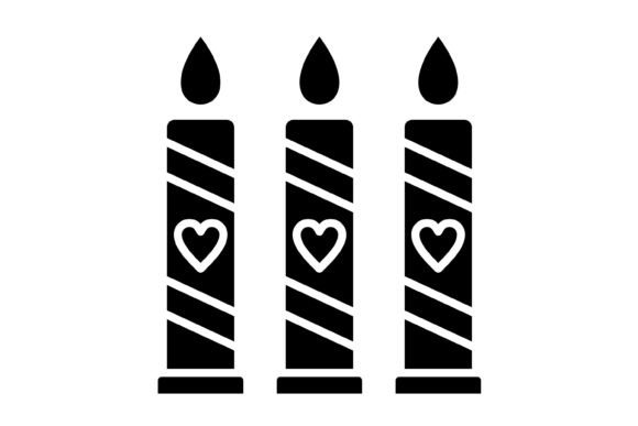 Candle Glyph Icon: A Versatile Vector for Every Project