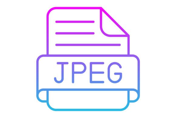 Jpeg File Line Gradient Icon: A Designer's Versatile Asset
