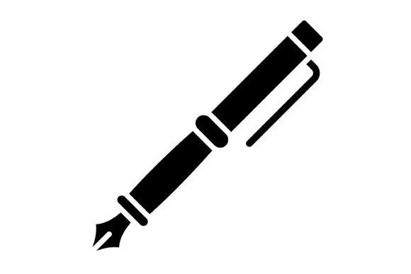 Refining Your Message: The Power of the Fountain Pen Glyph Icon