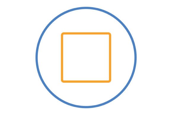 Stop Blue & Orange Line Icon: A Versatile Design Asset