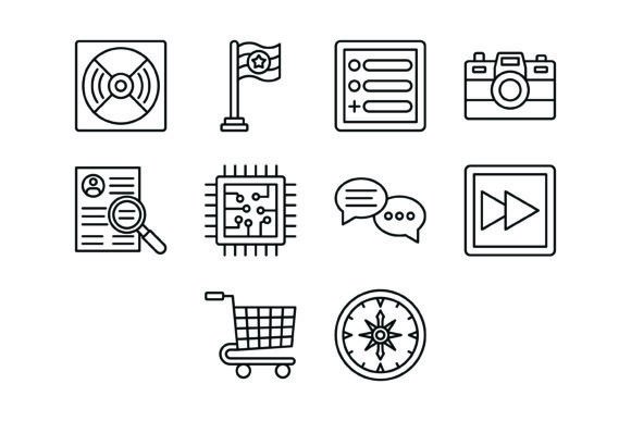 Streamline Your Workflow with the 10 Essential Outline Icons Bundle