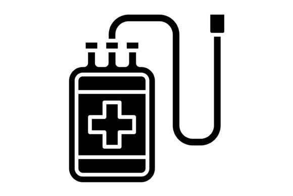 Understanding the Blood Bag Glyph Icon for Medical Design Projects