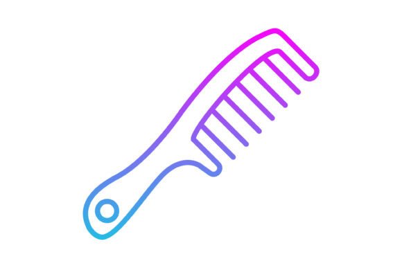 Unpacking the Hair Comb Line Gradient Icon: A Designer's Asset