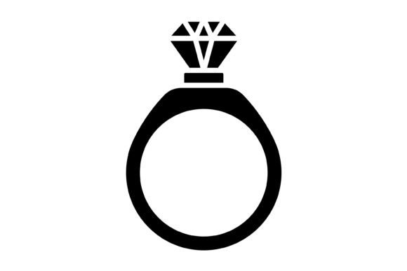 Wedding Ring Glyph Icon: A Versatile Asset for Modern Design